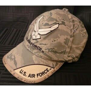 US Air Force Digital Camo Tan Ball Cap Unisex One Size Embroidered Wings